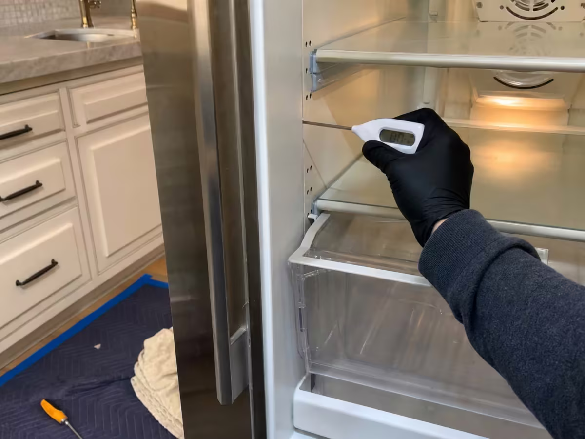 Hollow Sub-Zero ice cubes from a canyon home before repair